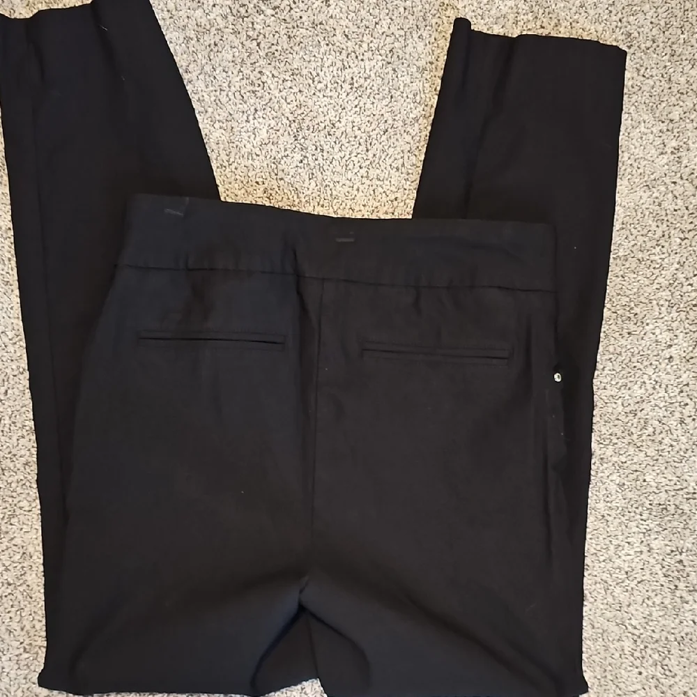 Elegant Black Straight Leg Women's Pants - Picture 3 of 3